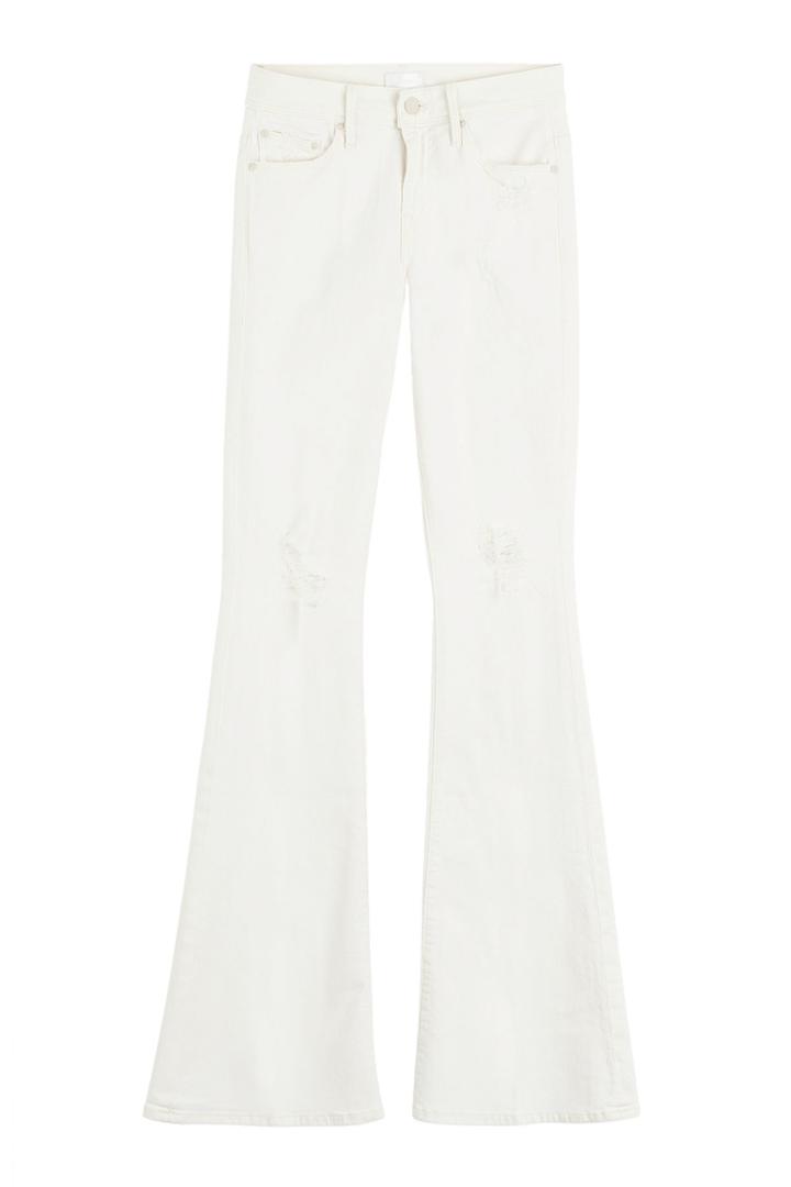 Mother Mother The Cruiser Wide Leg Jeans - White