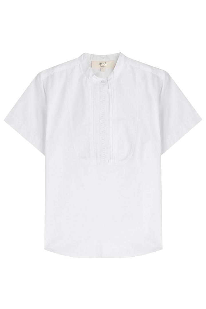 Vanessa Bruno Athé Vanessa Bruno Athé Cotton Top With Pleated Bib