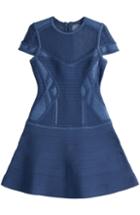 Herv L Ger Bandage Dress With Mesh