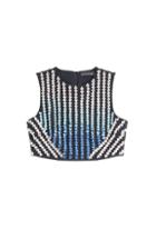 David Koma Embellished Cropped Top