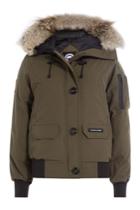Canada Goose Canada Goose Chilliwack Down-filled Bomber Jacket With Fur Trim - Green