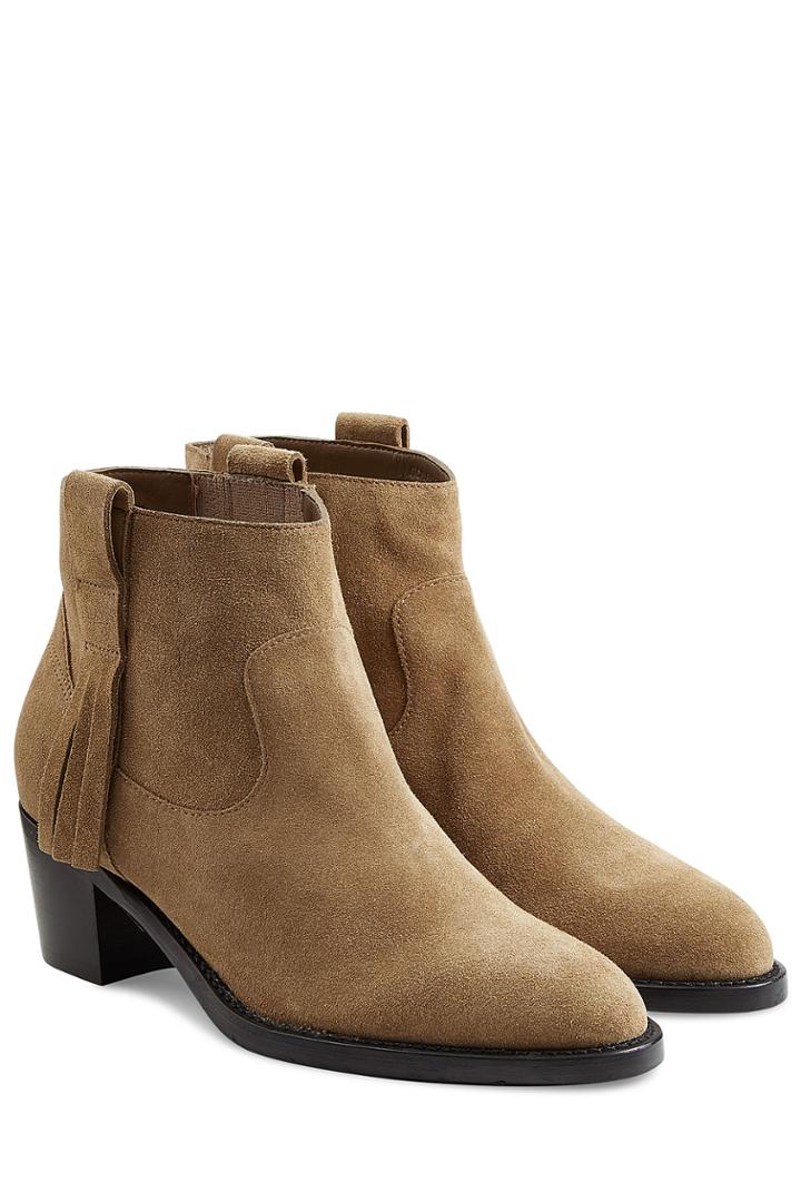 Burberry Shoes & Accessories Burberry Shoes & Accessories Suede Ankle Boots - Camel