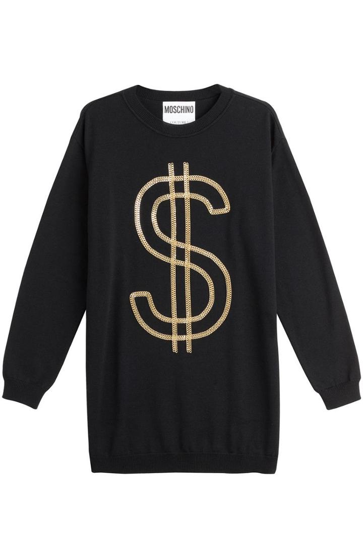 Moschino Embellished Wool Dress