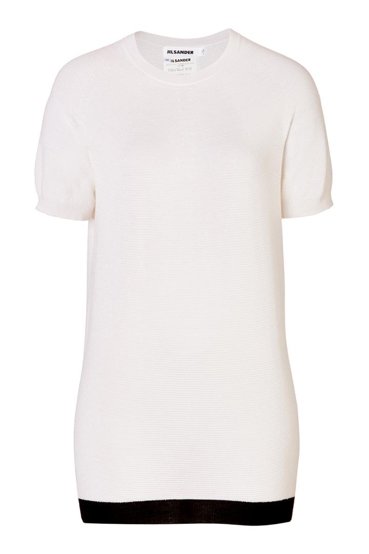 Jil Sander Jil Sander T-shirt Aus Kaschmir Und Seide - White