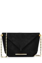 Roland Mouret Roland Mouret Suede Shoulder Bag - Black