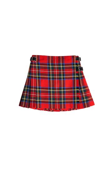 Christopher Kane Christopher Kane Dna Tartan Wool Mini Kilt