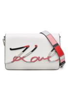 Karl Lagerfeld Karl Lagerfeld K/signature Special Enamel Leather Shoulder Bag