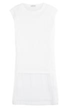 Each Other Cotton Blend Dress With Pleated Skirt