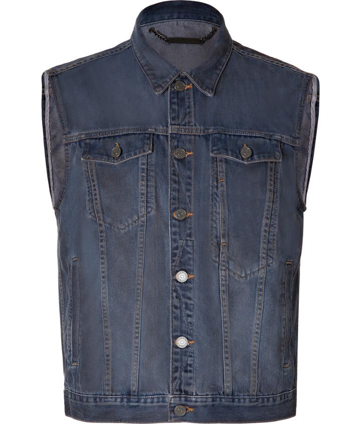 Marc By Marc Jacobs Jean Vest In Indigo Multi