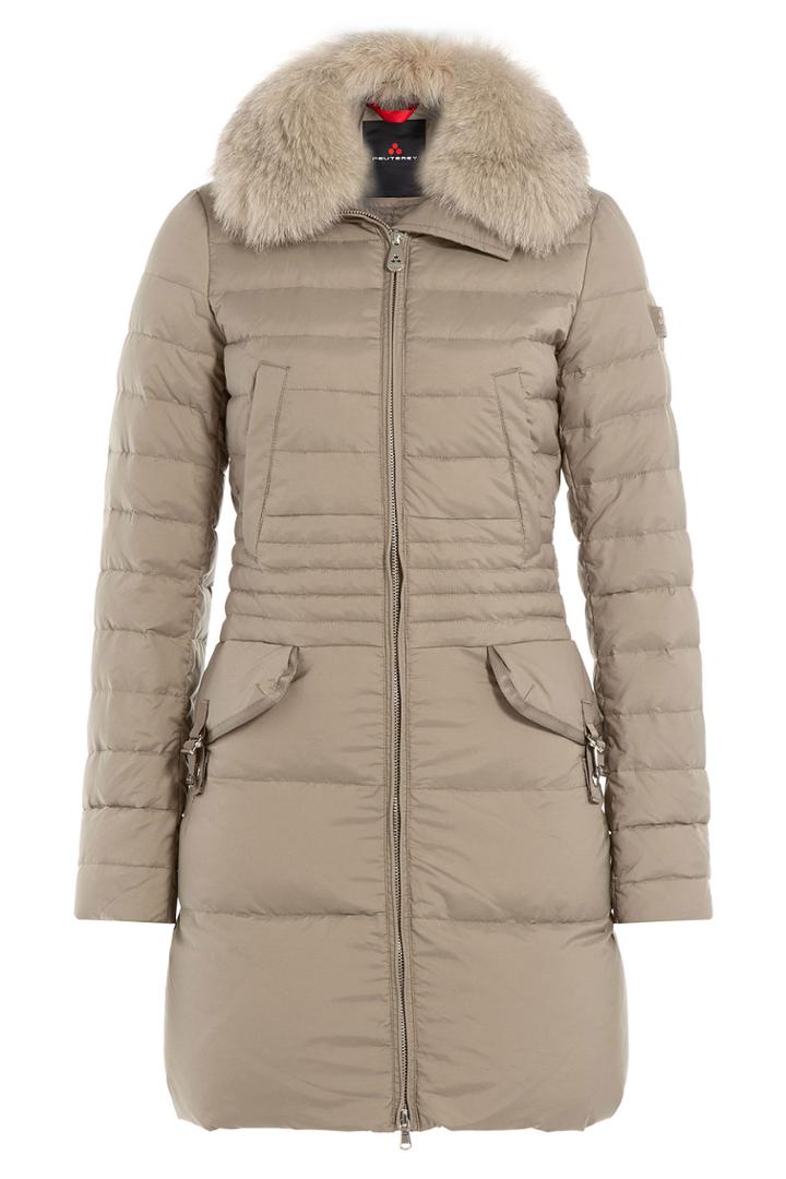 Peuterey Peuterey Ryan Ks Down Coat With Fox Fur - Beige