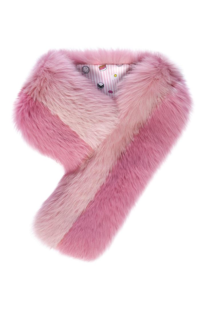 Charlotte Simone Charlotte Simone Cuddle Cuff Scarf In Fox Fur