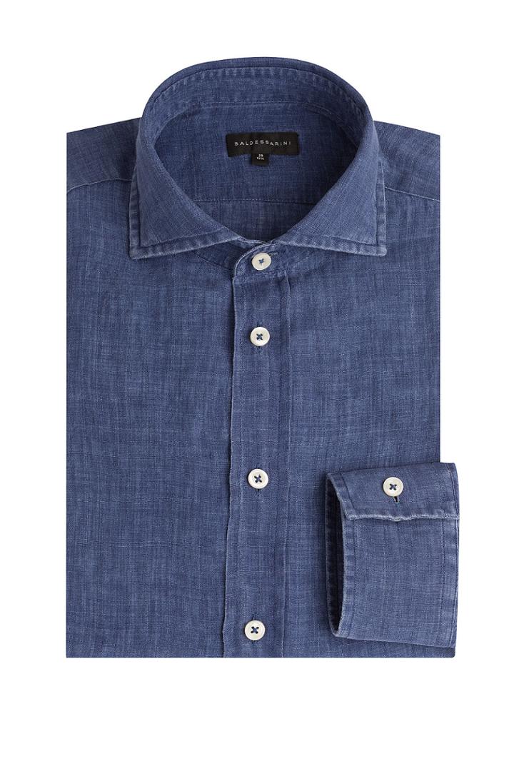 Baldessarini Baldessarini Linen Shirt - Blue