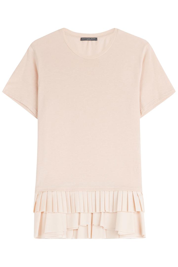 Alexander Mcqueen Alexander Mcqueen Pleated Ruffle T-shirt - None
