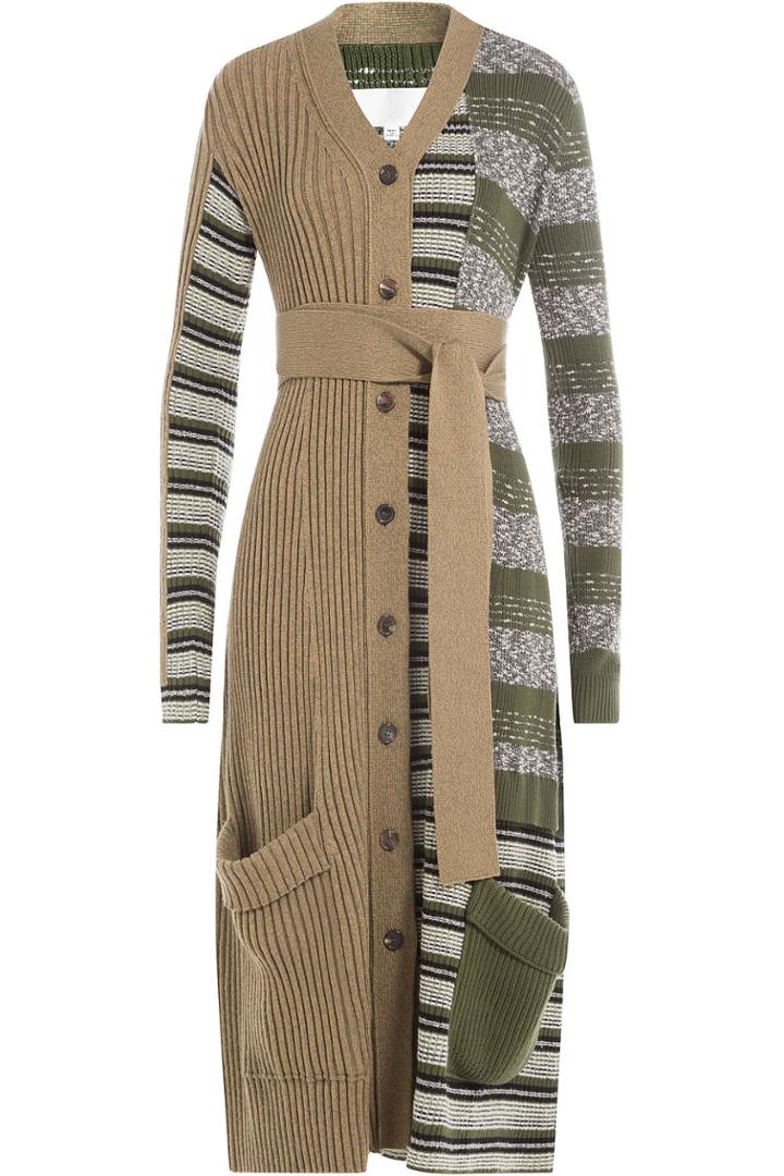 Maison Margiela Maison Margiela Patchwork Knit Cardigan Coat