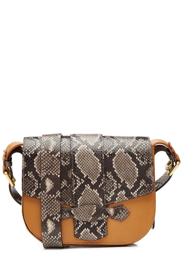 Vanessa Bruno Vanessa Bruno Leather Shoulder Bag With Snake Print