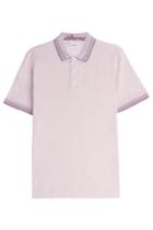 Brioni Brioni Cotton-silk Polo Shirt - Rose