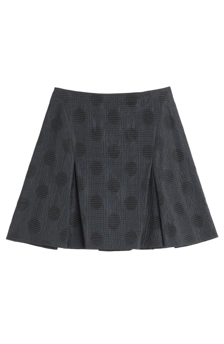 Kenzo Dots & Stripes Fancy Cotton Skirt