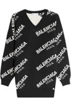 Balenciaga Balenciaga Jacquard Logo Pullover With Virgin Wool And Camel