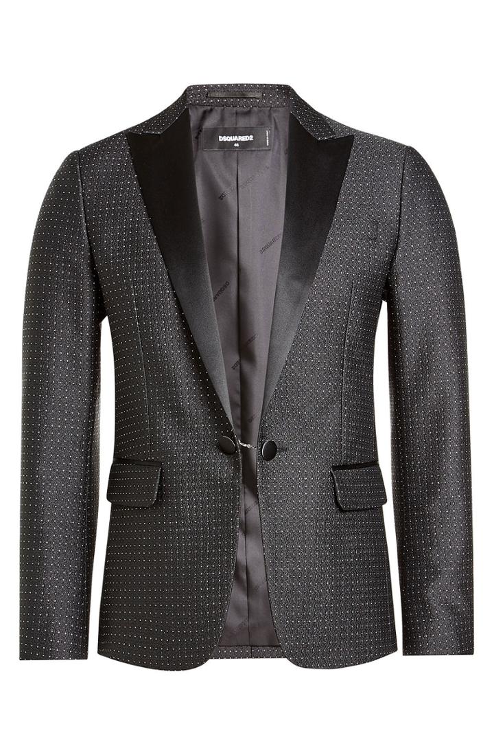Dsquared2 Dsquared2 Blazer With Satin Lapels - Black