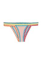 Kiini Kiini Bea Bikini Bottoms With Hand Crocheted Trim - Multicolor