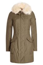 Peuterey Peuterey Jacket With Fur Trimmed Collar - Green