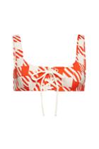 Solid & Striped Solid & Striped The Isabella Gingham Bikini Top With Lace-up Front