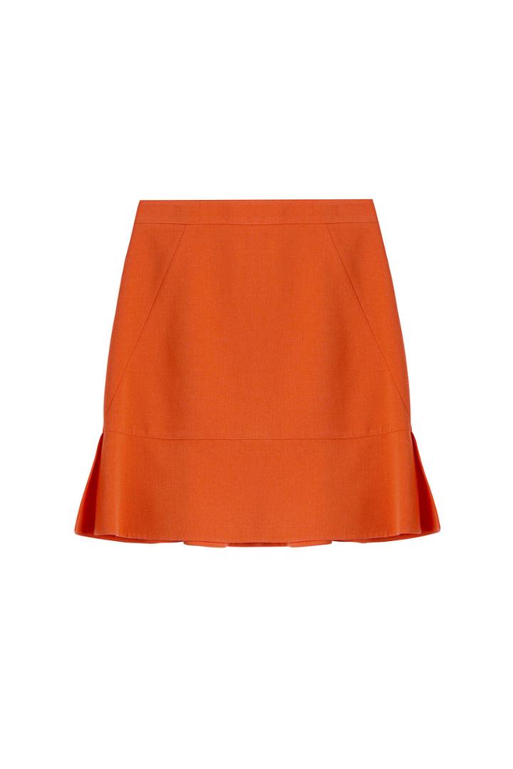 Emilio Pucci Emilio Pucci Wool Skirt With Back Ruffle