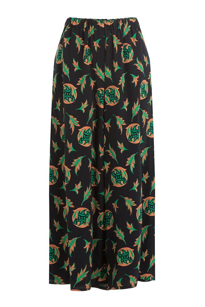 Etro Etro Printed Wide Leg Cropped Pants