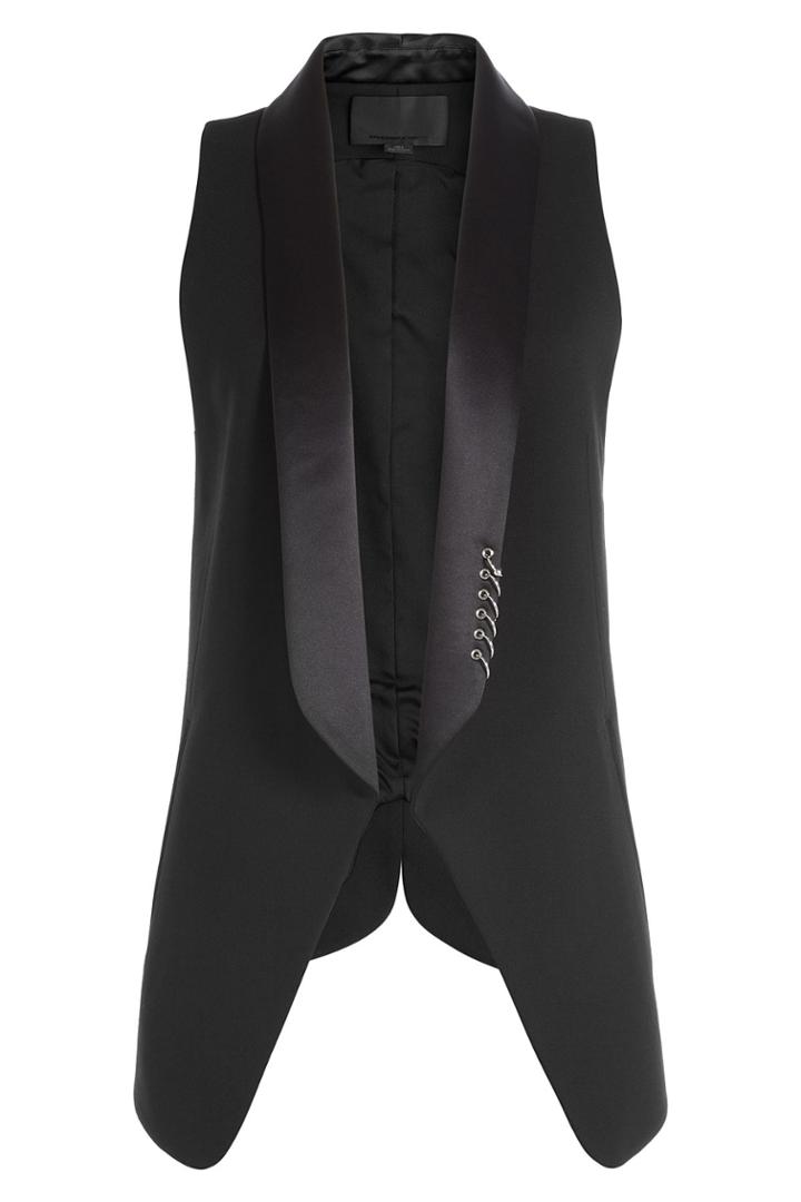Alexander Wang Alexander Wang Blazer-style Vest With Piercing Embellishment - Black