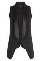 Alexander Wang Alexander Wang Blazer-style Vest With Piercing Embellishment - Black