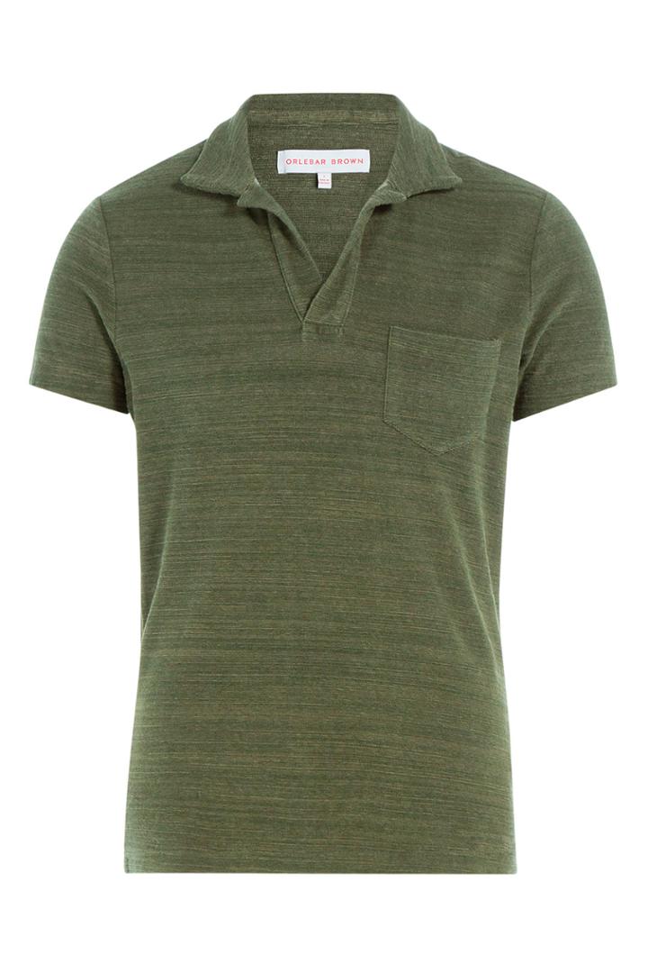 Orlebar Brown Orlebar Brown Cotton Terry Polo - Green