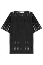 T By Alexander Wang T By Alexander Wang Short Sleeve Top With Cut-out Detail - Black
