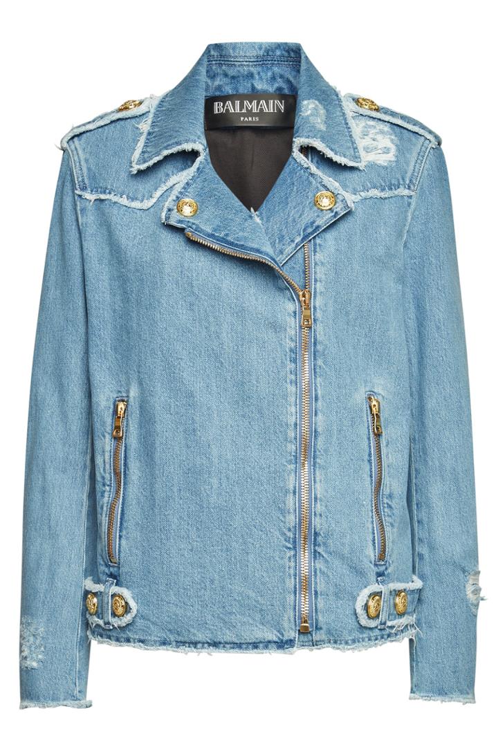 Balmain Balmain Distressed Denim Jacket