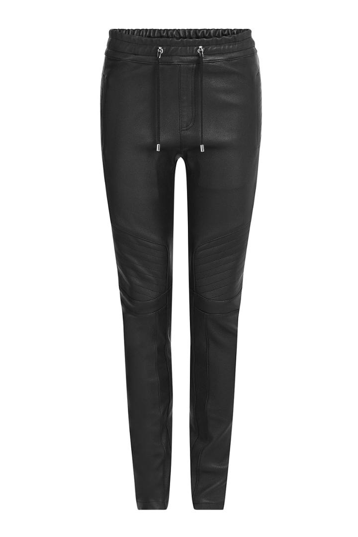 Balmain Balmain Leather Sweatpants - Black