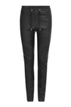Balmain Balmain Leather Sweatpants - Black