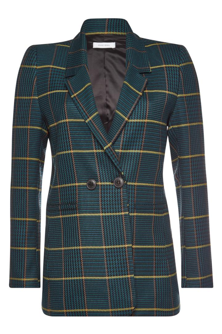 Anine Bing Anine Bing Checked Blazer