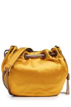 Diane Von Furstenberg Diane Von Furstenberg Satin Bucket Bag - Yellow