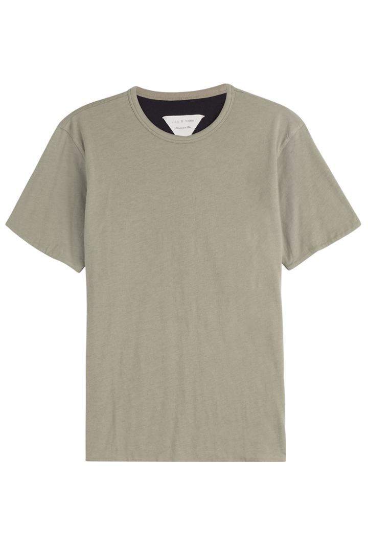 Rag & Bone Rag & Bone Reversible Cotton T-shirt - Green