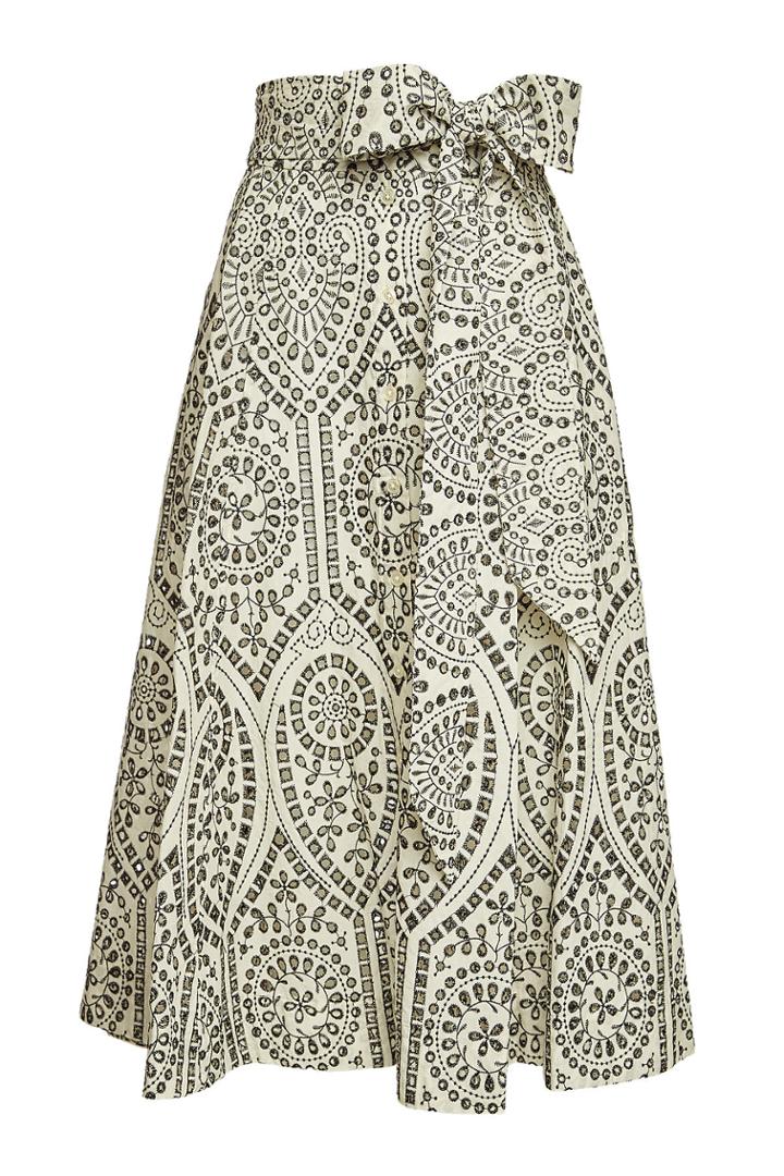 Lisa Marie Fernandez Lisa Marie Fernandez Beach Embroidered Cotton Skirt