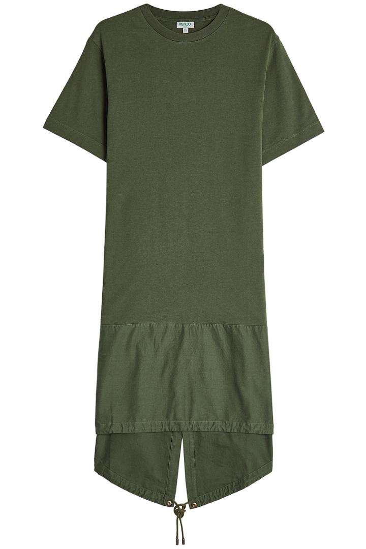 Kenzo Kenzo High-low Dress With Drawstring