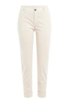 Seven For All Mankind Seven For All Mankind Cotton Sateen Cropped Chinos - Beige