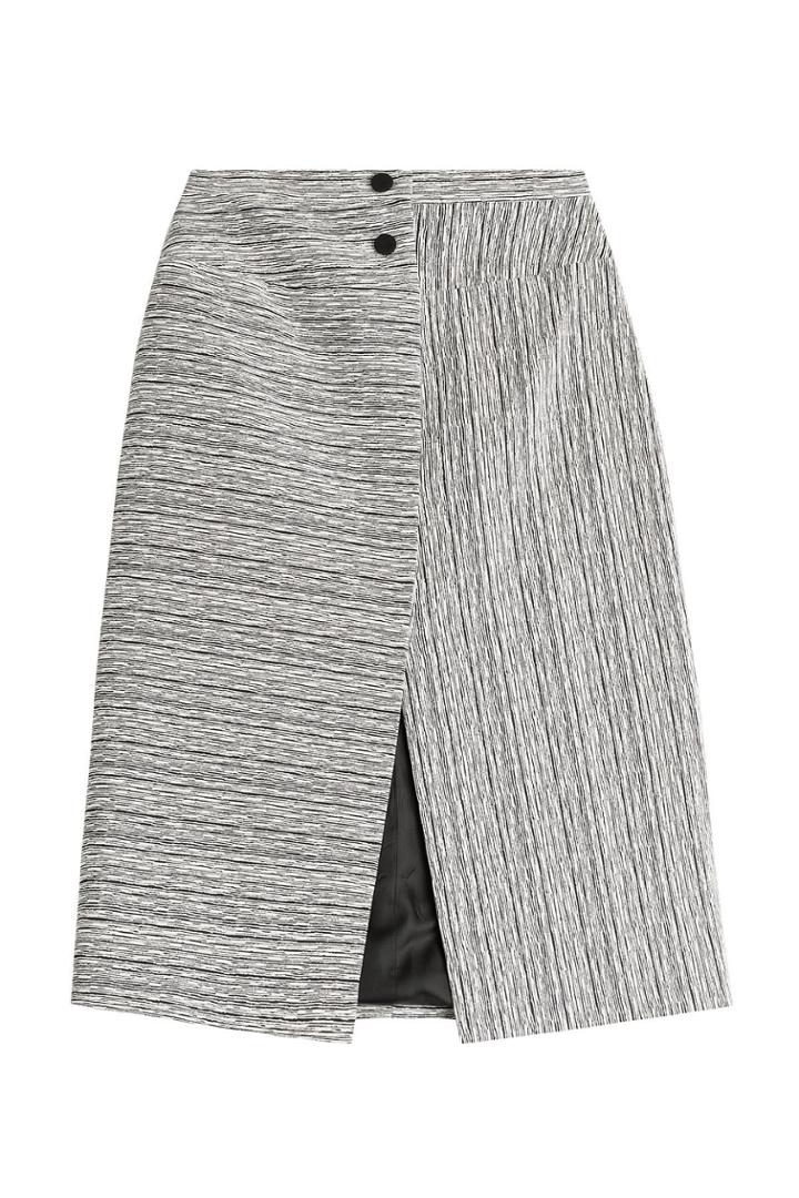 Carven Carven Graphic Stripe Wrap Skirt - Multicolored