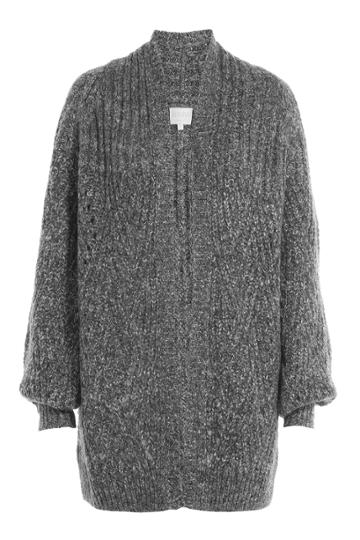 Claudia Schiffer Claudia Schiffer Cardigan With Mohair And Wool - Grey