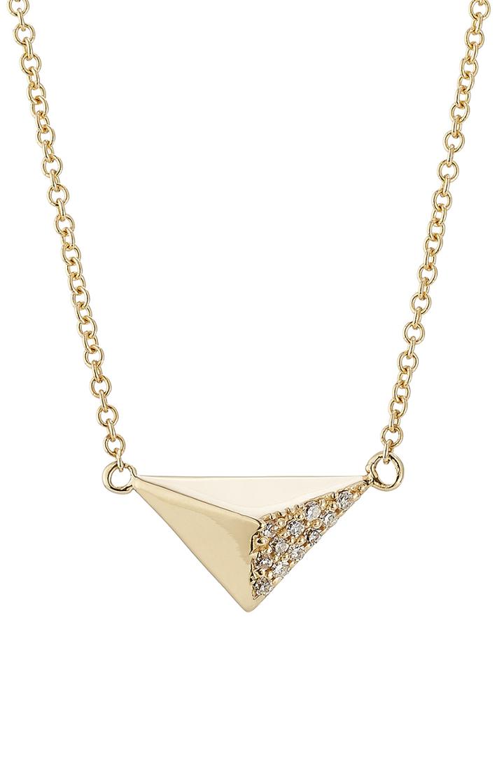 Ileana Makri 18kt Yellow Gold Necklace With White Diamonds