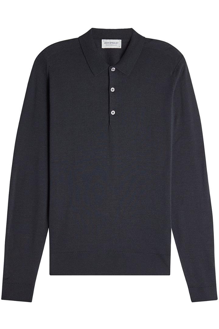 John Smedley John Smedley Wool Polo Top