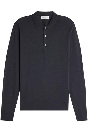John Smedley John Smedley Wool Polo Top