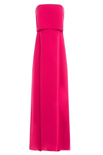 Halston Heritage Halston Heritage Strapless Gown With Layered Bodice