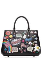 Anya Hindmarch Anya Hindmarch All Over Stickers Leather Tote - Multicolor