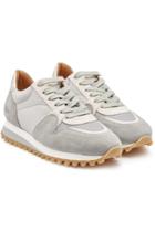 Closed Closed Runner Suede Sneakers With Leather