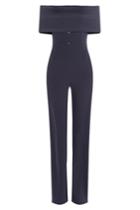 Galvan Galvan Jumsuit With Bardot Shoulders